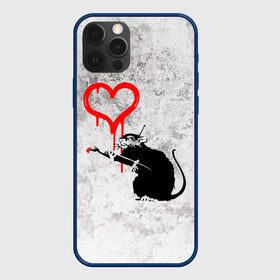 Чехол для iPhone 12 Pro с принтом BANKSY | БЭНКСИ | СЕРДЦЕ | LOVE , силикон | область печати: задняя сторона чехла, без боковых панелей | Тематика изображения на принте: banksy | heart | бэнкси | сердце