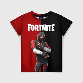 Детская футболка 3D с принтом FORTNITE IKONIK , 100% гипоаллергенный полиэфир | прямой крой, круглый вырез горловины, длина до линии бедер, чуть спущенное плечо, ткань немного тянется | Тематика изображения на принте: fortnite | fortnite 2 | fortnite x маршмелло | ikonik | marshmello | ninja | ninja streamer | иконик | ниндзя | фортнайт | фортнайт 2 | фортнайт глава 2