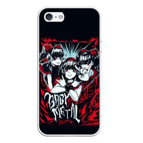 Чехол для iPhone 5/5S матовый с принтом BABYMETAL БЕБИМЕТАЛ , Силикон | Область печати: задняя сторона чехла, без боковых панелей | babymetal | j pop | japan | бэбиметал | дэт метал | каваий метал | моа кикути | судзука накамото | юи мидзуно | япония