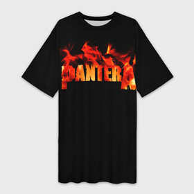 Платье-футболка 3D с принтом Pantera ,  |  | american | anselmo | havy metal | pantera | philip anselmo | trash metal | ансельмо | пантера | фил ансельмо