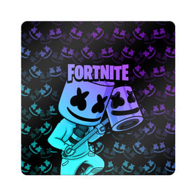 Магнит виниловый Квадрат с принтом FORTNITE MARSHMELLO , полимерный материал с магнитным слоем | размер 9*9 см, закругленные углы | chapter 2 | fortnite | marshmello | диджей | игры | маршмэллоу | молоток | фортнайт