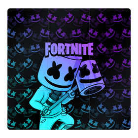 Магнитный плакат 3Х3 с принтом FORTNITE MARSHMELLO , Полимерный материал с магнитным слоем | 9 деталей размером 9*9 см | chapter 2 | fortnite | marshmello | диджей | игры | маршмэллоу | молоток | фортнайт