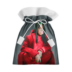 Подарочный 3D мешок с принтом Билли Айлиш , 100% полиэстер | Размер: 29*39 см | bilie | billie | eilish | lovely | music | oceaneyes | pop | айлиш | алиш | били | билли | девушка | инди | музыка | океан | пафосная | поп | эйлиш | элиш