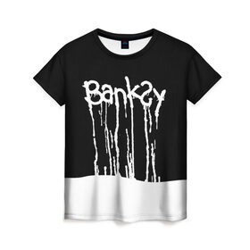 Женская футболка 3D с принтом Banksy , 100% полиэфир ( синтетическое хлопкоподобное полотно) | прямой крой, круглый вырез горловины, длина до линии бедер | art | banksy | street | street art | арт | бэнкси | стрит | стрит арт