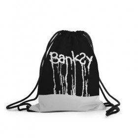 Рюкзак-мешок 3D с принтом Banksy , 100% полиэстер | плотность ткани — 200 г/м2, размер — 35 х 45 см; лямки — толстые шнурки, застежка на шнуровке, без карманов и подкладки | art | banksy | street | street art | арт | бэнкси | стрит | стрит арт