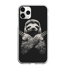 Чехол для iPhone 11 Pro Max матовый с принтом Slotherine , Силикон |  | animals | wolverine | ленивец | росомаха