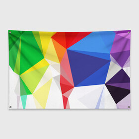 Флаг-баннер с принтом BACKGROUND COLOR , 100% полиэстер | размер 67 х 109 см, плотность ткани — 95 г/м2; по краям флага есть четыре люверса для крепления | abstract | abstraction | color | geometry | paitnt | polygon | polygonal | psy | абстракция | геометрия | краски | неоновые | полигоны | психоделика