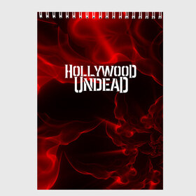 Скетчбук с принтом HOLLYWOOD UNDEAD , 100% бумага
 | 48 листов, плотность листов — 100 г/м2, плотность картонной обложки — 250 г/м2. Листы скреплены сверху удобной пружинной спиралью | charlie scene | danny | funny man | hollywood undead | j dog | johnny 3 tears | logo | music | rock | альтернатива | металл | музыка | музыкальный | рок