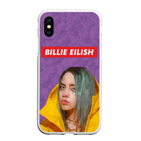 Чехол для iPhone XS Max матовый с принтом BILLIE EILISH , Силикон | Область печати: задняя сторона чехла, без боковых панелей | bad guy | billie | eilish | ocean eyes | айлиш | билли | девушка | певица | эйлиш