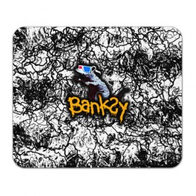 Коврик для мышки прямоугольный с принтом Banksy , натуральный каучук | размер 230 х 185 мм; запечатка лицевой стороны | art | banksy | street | street art | арт | бэнкси | стрит | стрит арт