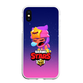 Чехол для iPhone XS Max матовый с принтом BRAWL STARS - SANDY , Силикон | Область печати: задняя сторона чехла, без боковых панелей | brawl | bull | colt | crow | game | games | leon | online | penny | poco | sandy | shelly | spike | star | stars | wanted | брав | бравл | браво | звезда | звезды | игра | игры | лого | онлайн | сенди | старс | сэнди