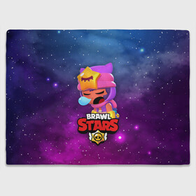 Плед 3D с принтом SANDY SPACE (Brawl Stars) , 100% полиэстер | закругленные углы, все края обработаны. Ткань не мнется и не растягивается | brawl | bull | colt | crow | game | games | leon | online | penny | poco | sandy | shelly | spike | star | stars | wanted | брав | бравл | браво | звезда | звезды | игра | игры | лого | онлайн | сенди | старс | сэнди