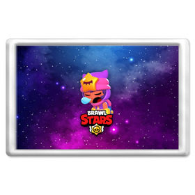 Магнит 45*70 с принтом SANDY SPACE (Brawl Stars) , Пластик | Размер: 78*52 мм; Размер печати: 70*45 | brawl | bull | colt | crow | game | games | leon | online | penny | poco | sandy | shelly | spike | star | stars | wanted | брав | бравл | браво | звезда | звезды | игра | игры | лого | онлайн | сенди | старс | сэнди