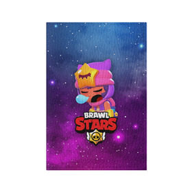 Обложка для паспорта матовая кожа с принтом SANDY SPACE (Brawl Stars) , натуральная матовая кожа | размер 19,3 х 13,7 см; прозрачные пластиковые крепления | Тематика изображения на принте: brawl | bull | colt | crow | game | games | leon | online | penny | poco | sandy | shelly | spike | star | stars | wanted | брав | бравл | браво | звезда | звезды | игра | игры | лого | онлайн | сенди | старс | сэнди