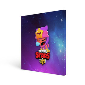 Холст квадратный с принтом SANDY SPACE (Brawl Stars) , 100% ПВХ |  | brawl | bull | colt | crow | game | games | leon | online | penny | poco | sandy | shelly | spike | star | stars | wanted | брав | бравл | браво | звезда | звезды | игра | игры | лого | онлайн | сенди | старс | сэнди