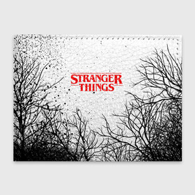 Обложка для студенческого билета с принтом STRANGER THINGS | ОЧЕНЬ СТРАННЫЕ ДЕЛА , натуральная кожа | Размер: 11*8 см; Печать на всей внешней стороне | stranger things | очень странные дела