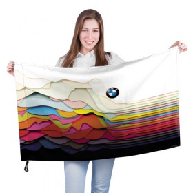 Флаг 3D с принтом Color , 100% полиэстер | плотность ткани — 95 г/м2, размер — 67 х 109 см. Принт наносится с одной стороны | bmw | color | cool | prestige | vanguard | авангард | бмв | круто | престиж | цвет