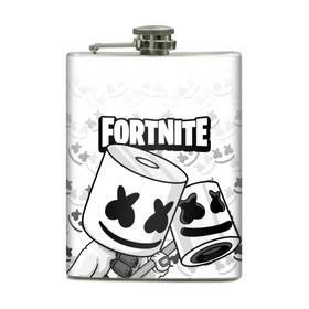 Фляга с принтом FORTNITE MARSHMELLO , металлический корпус | емкость 0,22 л, размер 125 х 94 мм. Виниловая наклейка запечатывается полностью | chapter 2 | fortnite | marshmello | диджей | игры | маршмэллоу | молоток | фортнайт