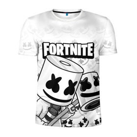 Мужская футболка 3D спортивная с принтом FORTNITE MARSHMELLO , 100% полиэстер с улучшенными характеристиками | приталенный силуэт, круглая горловина, широкие плечи, сужается к линии бедра | chapter 2 | fortnite | marshmello | диджей | игры | маршмэллоу | молоток | фортнайт