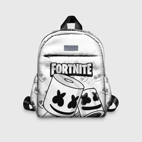 Детский рюкзак 3D с принтом FORTNITE MARSHMELLO , 100% полиэстер | лямки с регулируемой длиной, сверху петелька, чтобы рюкзак можно было повесить на вешалку. Основное отделение закрывается на молнию, как и внешний карман. Внутри дополнительный карман. По бокам два дополнительных кармашка | chapter 2 | fortnite | marshmello | диджей | игры | маршмэллоу | молоток | фортнайт