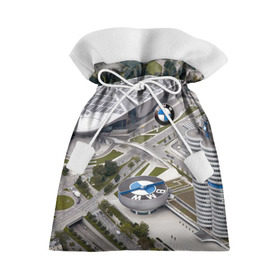 Подарочный 3D мешок с принтом BMW city , 100% полиэстер | Размер: 29*39 см | bmw | buildings | city | germany | munich | prestige | бмв | германия | город | здания | мюнхен | престиж