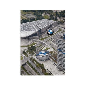 Обложка для паспорта матовая кожа с принтом BMW city , натуральная матовая кожа | размер 19,3 х 13,7 см; прозрачные пластиковые крепления | Тематика изображения на принте: bmw | buildings | city | germany | munich | prestige | бмв | германия | город | здания | мюнхен | престиж
