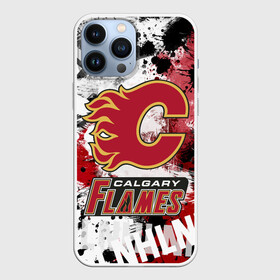 Чехол для iPhone 13 Pro Max с принтом Калгари Флэймз ,  |  | Тематика изображения на принте: calgary | calgary flames | flames | hockey | nhl | калгари | калгари флэймз | нхл | спорт | флэймз | хоккей | шайба