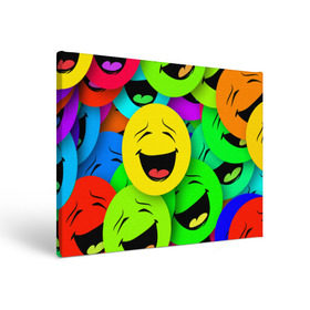 Холст прямоугольный с принтом Эмодзи смайлы , 100% ПВХ |  | Тематика изображения на принте: emoji | настроение | позитив | смайлики | смайлы | стикеры | текстура смайл | улыбки | фон смайл | эмодзи