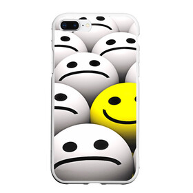 Чехол для iPhone 7Plus/8 Plus матовый с принтом EMOJI 2019 , Силикон | Область печати: задняя сторона чехла, без боковых панелей | emoji | настроение | позитив | смайлики | смайлы | стикеры | текстура смайл | улыбки | фон смайл | эмодзи