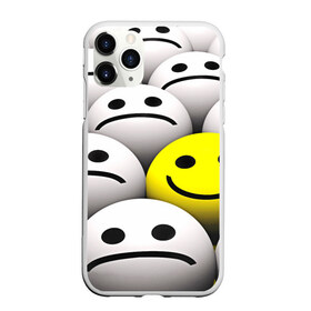 Чехол для iPhone 11 Pro матовый с принтом EMOJI 2019 , Силикон |  | emoji | настроение | позитив | смайлики | смайлы | стикеры | текстура смайл | улыбки | фон смайл | эмодзи