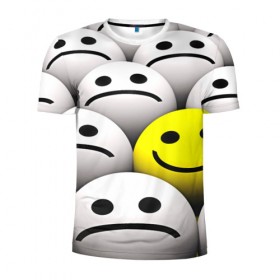 Мужская футболка 3D спортивная с принтом EMOJI 2019 , 100% полиэстер с улучшенными характеристиками | приталенный силуэт, круглая горловина, широкие плечи, сужается к линии бедра | emoji | настроение | позитив | смайлики | смайлы | стикеры | текстура смайл | улыбки | фон смайл | эмодзи