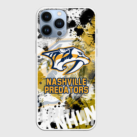 Чехол для iPhone 13 Pro Max с принтом Нэшвилл Предаторз ,  |  | hockey | nashville | nashville predators | nhl | predators | usa | нхл | нэшвилл | нэшвилл предаторз | предаторз | спорт | сша | хоккей | шайба