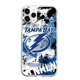 Чехол для iPhone 11 Pro матовый с принтом Тампа-Бэй Лайтнинг , Силикон |  | hockey | lightning | nhl | tampa bay | tampa bay lightning | usa | лайтнинг | нхл | спорт | сша | тампа бэй | тампа бэй лайтнинг | хоккей | шайба