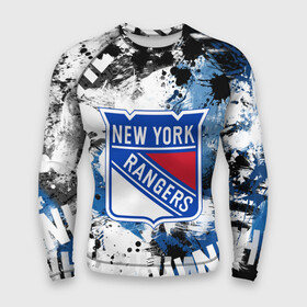 Мужской рашгард 3D с принтом Нью Йорк Рейнджерс ,  |  | Тематика изображения на принте: hockey | new york | new york rangers | nhl | rangers | usa | нхл | нью йорк | нью йорк рейнджерс | рейнджерс | спорт | сша | хоккей | шайба