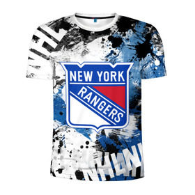 Мужская футболка 3D спортивная с принтом Нью-Йорк Рейнджерс , 100% полиэстер с улучшенными характеристиками | приталенный силуэт, круглая горловина, широкие плечи, сужается к линии бедра | Тематика изображения на принте: hockey | new york | new york rangers | nhl | rangers | usa | нхл | нью йорк | нью йорк рейнджерс | рейнджерс | спорт | сша | хоккей | шайба