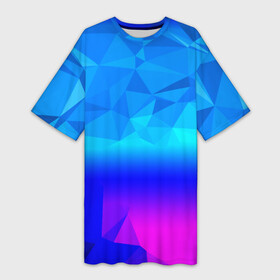 Платье-футболка 3D с принтом ABSTRACT NEON ,  |  | Тематика изображения на принте: abstract | abstraction | color | geometry | paitnt | polygon | polygonal | psy | абстракция | геометрия | краски | неоновые | полигоны | психоделика