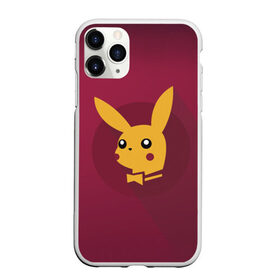 Чехол для iPhone 11 Pro Max матовый с принтом Pikachu , Силикон |  | pikachu | pokeball | pokemon | пикачу | покебол | покемон