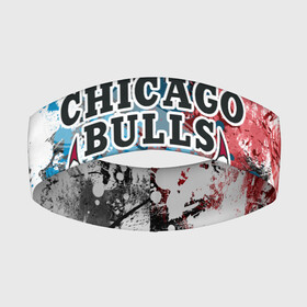 Повязка на голову 3D с принтом Чикаго Буллз ,  |  | bulls | chicago | chicago bulls | nba | баскетбол | буллз | нба | чикаго | чикаго буллз