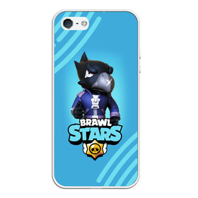 Чехол для iPhone 5/5S матовый с принтом Crow (Brawl Stars) , Силикон | Область печати: задняя сторона чехла, без боковых панелей | brawl stars | crow | game | leon | бравл | бравл стар | бравл старс | ворон | ворона | детская | детям | игра | компьютерная игра | кров | леон | персонаж | развлечение