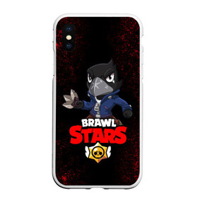 Чехол для iPhone XS Max матовый с принтом Crow (Brawl Stars) , Силикон | Область печати: задняя сторона чехла, без боковых панелей | brawl stars | crow | game | leon | бравл | бравл стар | бравл старс | ворон | ворона | детская | детям | игра | компьютерная игра | кров | леон | персонаж | развлечение