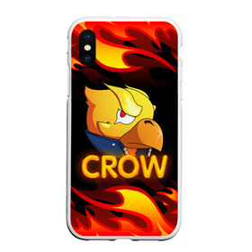 Чехол для iPhone XS Max матовый с принтом Crow (Brawl Stars) , Силикон | Область печати: задняя сторона чехла, без боковых панелей | brawl stars | crow | game | leon | бравл | бравл стар | бравл старс | ворон | ворона | детская | детям | игра | компьютерная игра | кров | леон | персонаж | развлечение