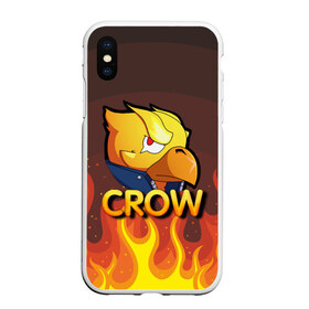 Чехол для iPhone XS Max матовый с принтом Crow (Brawl Stars) , Силикон | Область печати: задняя сторона чехла, без боковых панелей | brawl stars | crow | game | leon | бравл | бравл стар | бравл старс | ворон | ворона | детская | детям | игра | компьютерная игра | кров | леон | персонаж | развлечение