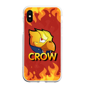 Чехол для iPhone XS Max матовый с принтом Crow (Brawl Stars) , Силикон | Область печати: задняя сторона чехла, без боковых панелей | brawl stars | crow | game | leon | бравл | бравл стар | бравл старс | ворон | ворона | детская | детям | игра | компьютерная игра | кров | леон | персонаж | развлечение