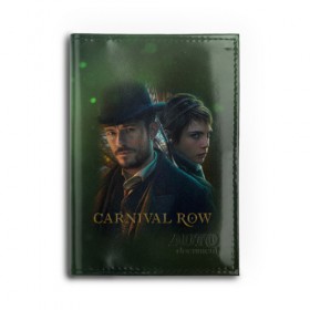 Обложка для автодокументов с принтом Carnival Row , натуральная кожа |  размер 19,9*13 см; внутри 4 больших “конверта” для документов и один маленький отдел — туда идеально встанут права | Тематика изображения на принте: cara delevingne | carnival row | виньет стоунмосс | кара делевинь | карнивал роу | фентази | фея