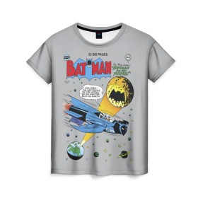 Женская футболка 3D с принтом Batman Comics , 100% полиэфир ( синтетическое хлопкоподобное полотно) | прямой крой, круглый вырез горловины, длина до линии бедер | 80 | 80th | anniversary | bat man | batman | batman comics | caped crusader | dark knight | shtatbat | бетмен | брюс уэйн | бэт мен | бэтмен | тёмный рыцарь
