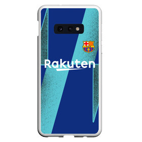 Чехол для Samsung S10E с принтом Barcelona PreMatch kit , Силикон | Область печати: задняя сторона чехла, без боковых панелей | Тематика изображения на принте: barcelona | champions | laliga | league | messi | spain | барселона | испания | лига | месси | чемпионов