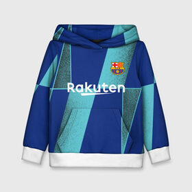 Детская толстовка 3D с принтом Barcelona PreMatch kit , 100% полиэстер | двухслойный капюшон со шнурком для регулировки, мягкие манжеты на рукавах и по низу толстовки, спереди карман-кенгуру с мягким внутренним слоем | Тематика изображения на принте: barcelona | champions | laliga | league | messi | spain | барселона | испания | лига | месси | чемпионов