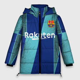 Женская зимняя куртка 3D с принтом Barcelona PreMatch kit , верх — 100% полиэстер; подкладка — 100% полиэстер; утеплитель — 100% полиэстер | длина ниже бедра, силуэт Оверсайз. Есть воротник-стойка, отстегивающийся капюшон и ветрозащитная планка. 

Боковые карманы с листочкой на кнопках и внутренний карман на молнии | Тематика изображения на принте: barcelona | champions | laliga | league | messi | spain | барселона | испания | лига | месси | чемпионов