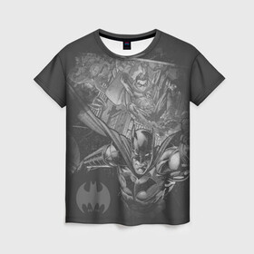 Женская футболка 3D с принтом Batman 80th anniversary , 100% полиэфир ( синтетическое хлопкоподобное полотно) | прямой крой, круглый вырез горловины, длина до линии бедер | 80 | 80th | anniversary | bat man | batman | batman comics | caped crusader | dark knight | бетмен | брюс уэйн | бэт мен | бэтмен | тёмный рыцарь