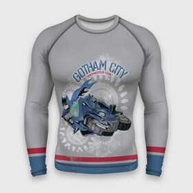 Мужской рашгард 3D с принтом Gotham City Motorcycle Club ,  |  | Тематика изображения на принте: 80 | 80th | anniversary | bat man | batman | batman comics | caped crusader | dark knight | shtatbat | бетмен | брюс уэйн | бэт мен | бэтмен | тёмный рыцарь